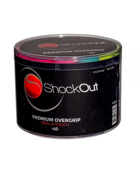 TAMBOR SHOCKOUT X60 OVERGRIPS LISOS PREMIUM MULTICOLOR