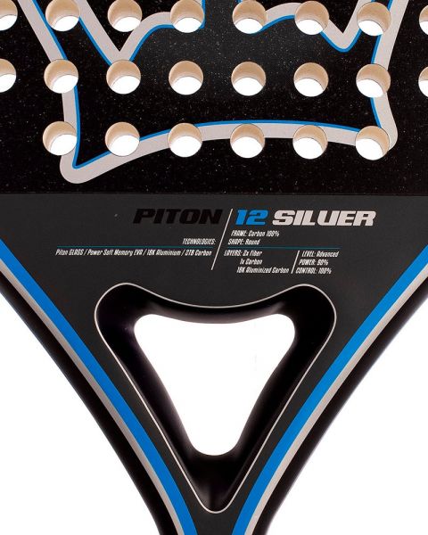 PALA BLACK CROWN PITON 12 SILVER 24 - Padel Shop