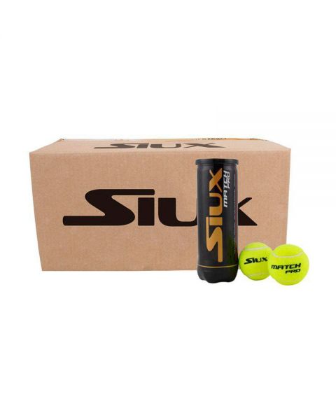 CAJÓN DE 24 BOTES CON 3 PELOTAS SIUX MATCH PRO - Padel Shop