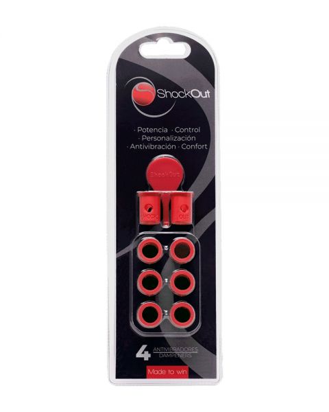 ANTIVIBRADOR SHOCKOUT ROJO - Padel Shop