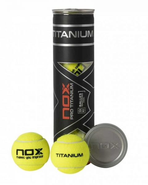 CAJON NOX 24 BOTES DE 4 BOLAS PRO TITANIUM - Padel Shop