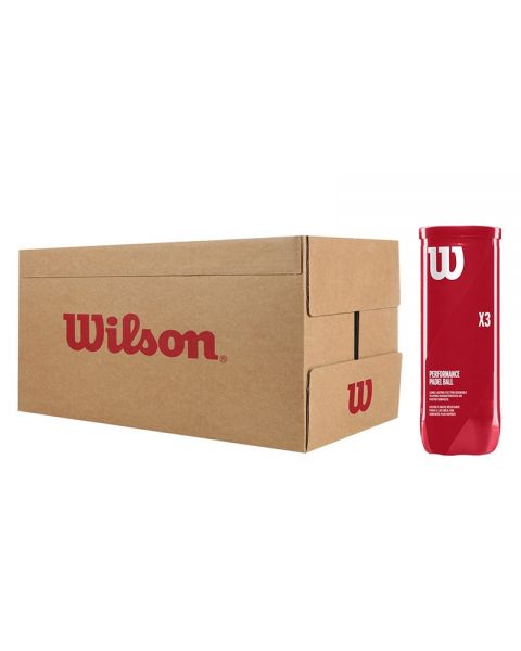 CAJON 24 BOTES WILSON PADEL X3 BALL - Padel Shop