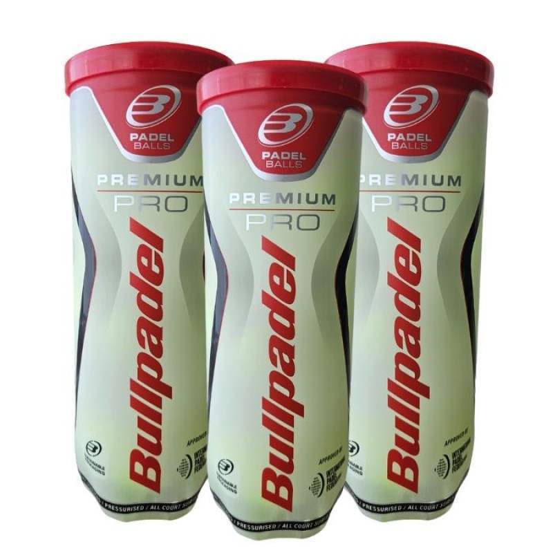 Pack de 3 Botes de Pelotas Bullpadel Premium Pro | Bullpadel