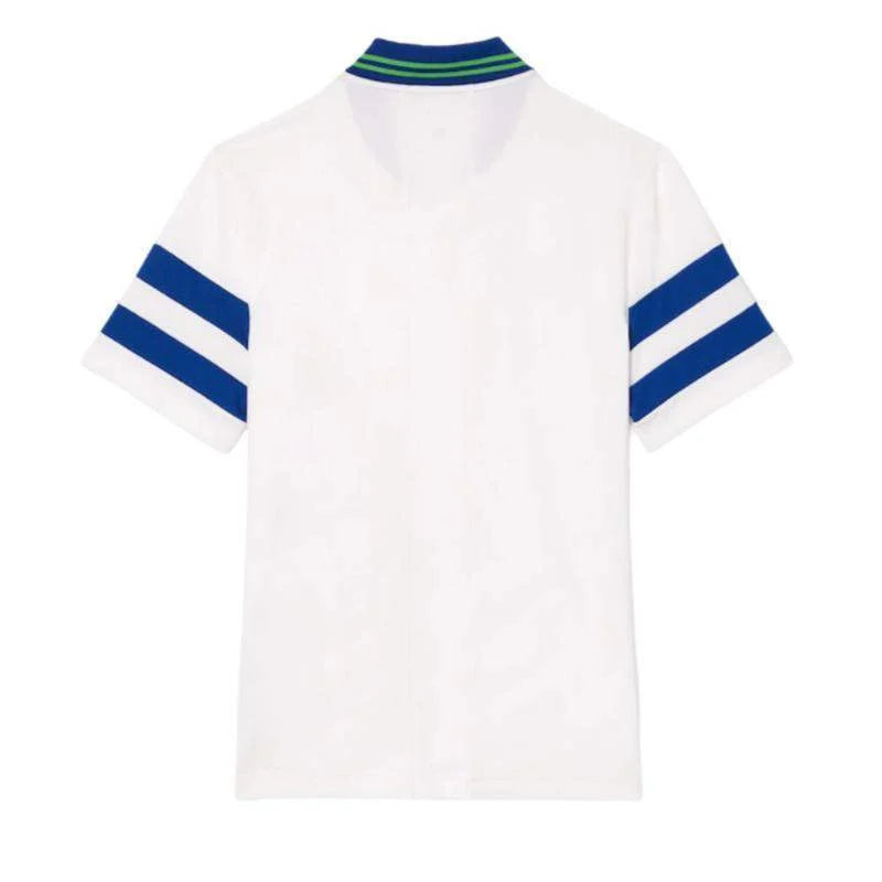 Polo Lacoste Roland Garros Medvedev Blanco Azul Marino