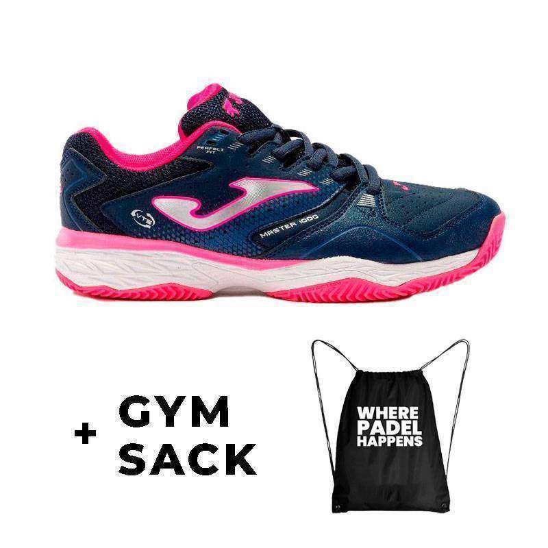 Zapatillas Joma Master 1000 Lady 2203 Marino Fucsia + Regalo Gym sack